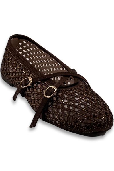 FELES БАЛЕТКА Женс. FLS 032-4512-11.3 Тёмно-коричневый