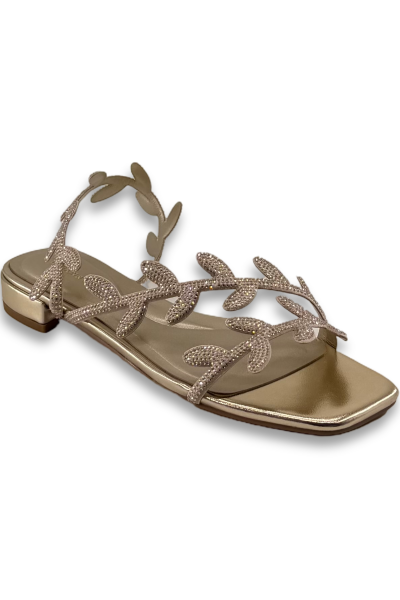 L&L ШЛЁПАНЦЫ Женс. 26Y. 651 049.3 Золотистый