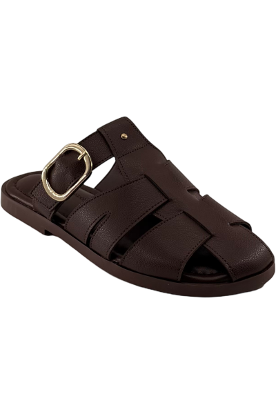 L&L ШЛЁПАНЦЫ Женс. 26Y.112 7000.08 Тёмно-коричневый