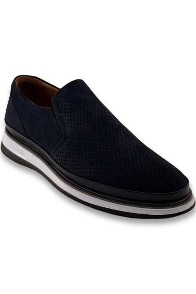 SERGIO ALBERINI ЛОФЕРЫ Мужс. SAB 3008 816.2 nub Тёмно-синий